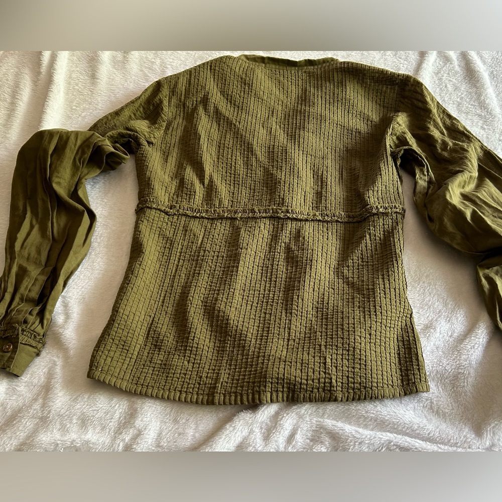 Olive Color Oilily blouse. Size EU 36 - Picture 5 of 5